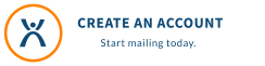 CREATE AN ACCOUNT        Start mailing today.