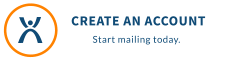 CREATE AN ACCOUNT        Start mailing today.